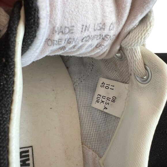 Vintage Converse sneakers black canvas suede US mens 11 embroidered logo low top - Picture 12 of 13